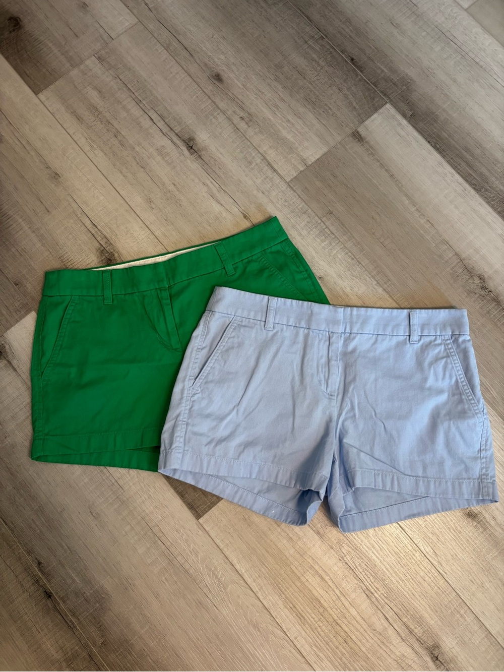 J.Crew Shorts Bundle Size 6 Green & Light Blue Chino Summer